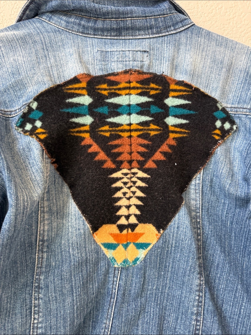 Denim Jacket Handmade Decorations - Picture 5 of 6